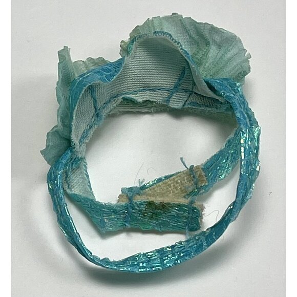 VTG 1992 MATTEL Mermaid Barbie Irridescent Aqua REPLACEMENT BIKINI TOP Swim - Picture 2 of 2